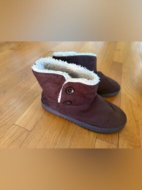 Sporto Womens brown Faux Fur Boots Size L 9 - 10